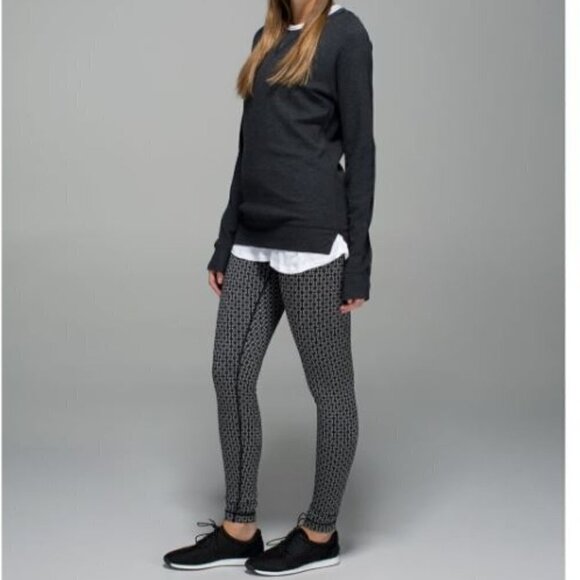 LULULEMON (Size 4) Wunder Under Pant; *Full on Luon Black Gray - Picture 1 of 9
